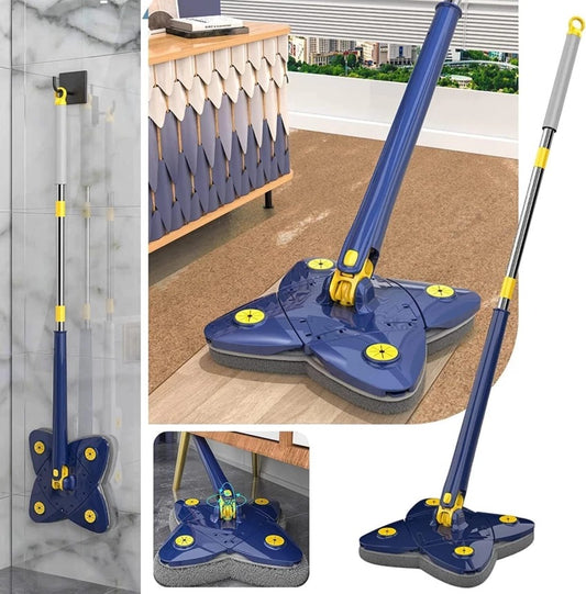 360° Rotating Self-Squeezing Mop – Multi-Purpose Floor & Window Cleaner